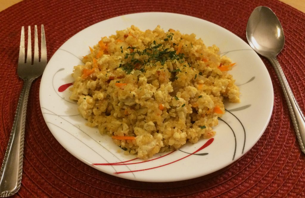 Vegan Tofu with Quinoa - Meal for the busy